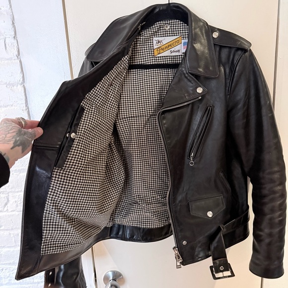 Schott NYC Perfecto-PER50, Large(42), Teacore waxed cowhide - Picture 4 of 6